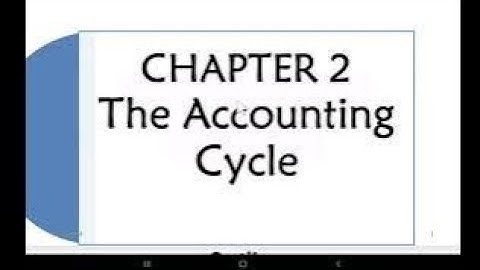 Accounting cycles Fundamental accounting 1 Chapter 2 part 1 by afaan oromo