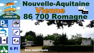 86 Aire camping-car Romagne Hello!camping-car