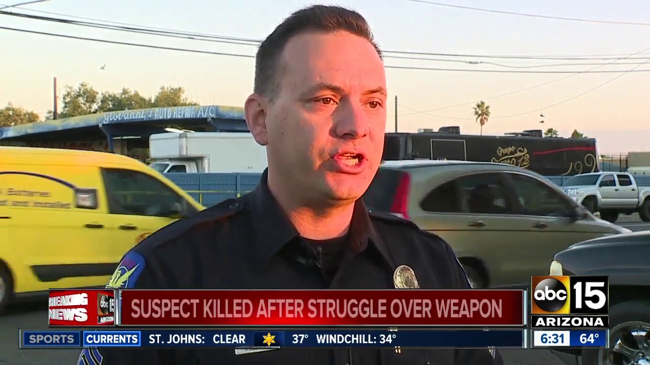 Suspect shot, killed by police in Phoenix - YouTube