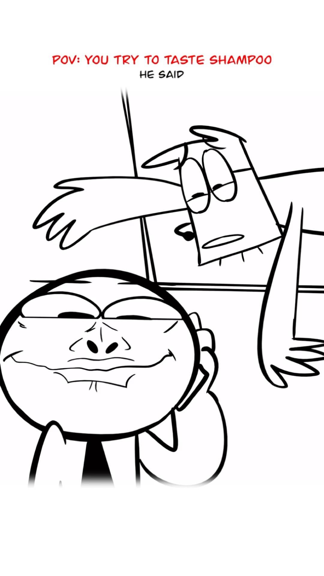 Swallowed Shampoo ? (Animation Meme) #shorts