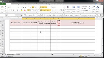 How To Complete The Peer Evaluation Form