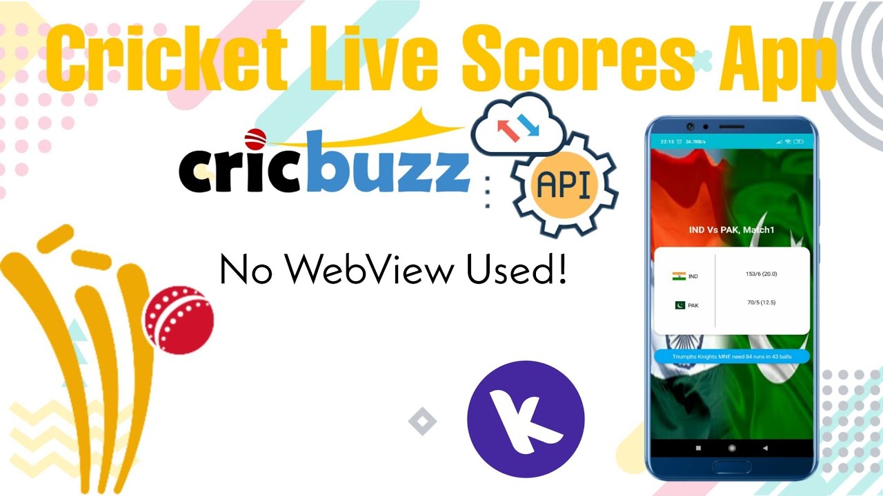 Full Guide - IPL 2021 Cricket Live Scores With CricBuzz Json API in Kodular - Without Using WebView
