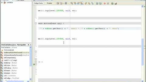 NetBeans IDE - Manipulação de BD.