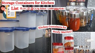 Storage Containers for the New Kitchen | How to Select Basic Kitchen Containers | Kitchen Containers