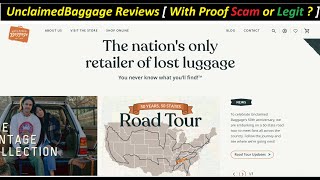 UnclaimedBaggage Reviews [ With Proof Scam or Legit ? ] ! UnclaimedBaggage ! UnclaimedBaggage Com