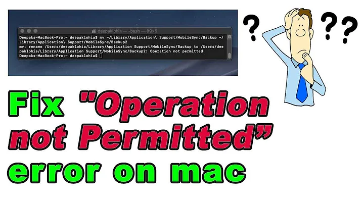 How to Fix Operation not permitted error on Mac | Fix Terminal error