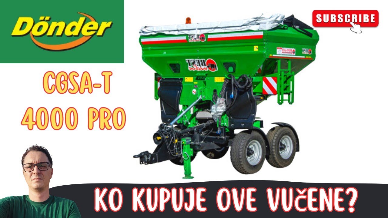 Racipač đubriva - DONDER CGSA-T-serija // Ko koristi ove vučene rasipače  // Recenzija