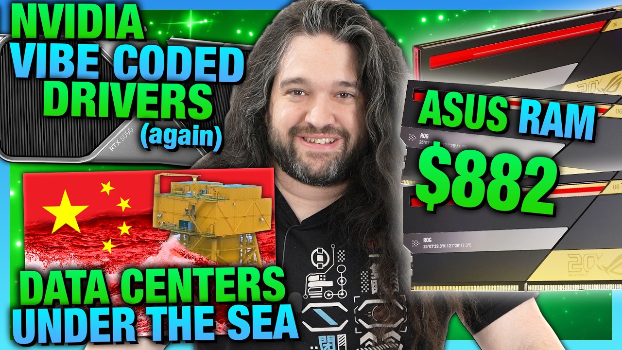 HW News - Everyone Hates AI, NVIDIA's Vibecoded Drivers, RAM