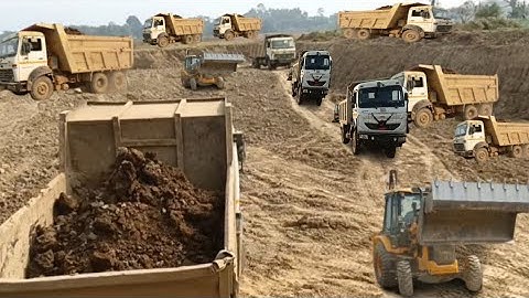 JCB 3DX Breaker || With Bucket Loading Rock New Truck || JCB Machine || JCB Video