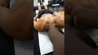 Very Asmr Satisfying muscle knots being removed #asmr #chiropractor #chiropractic #massage #shorts