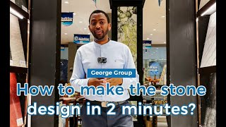 How To Make The Stone Design In 2 Minutes? George Stones