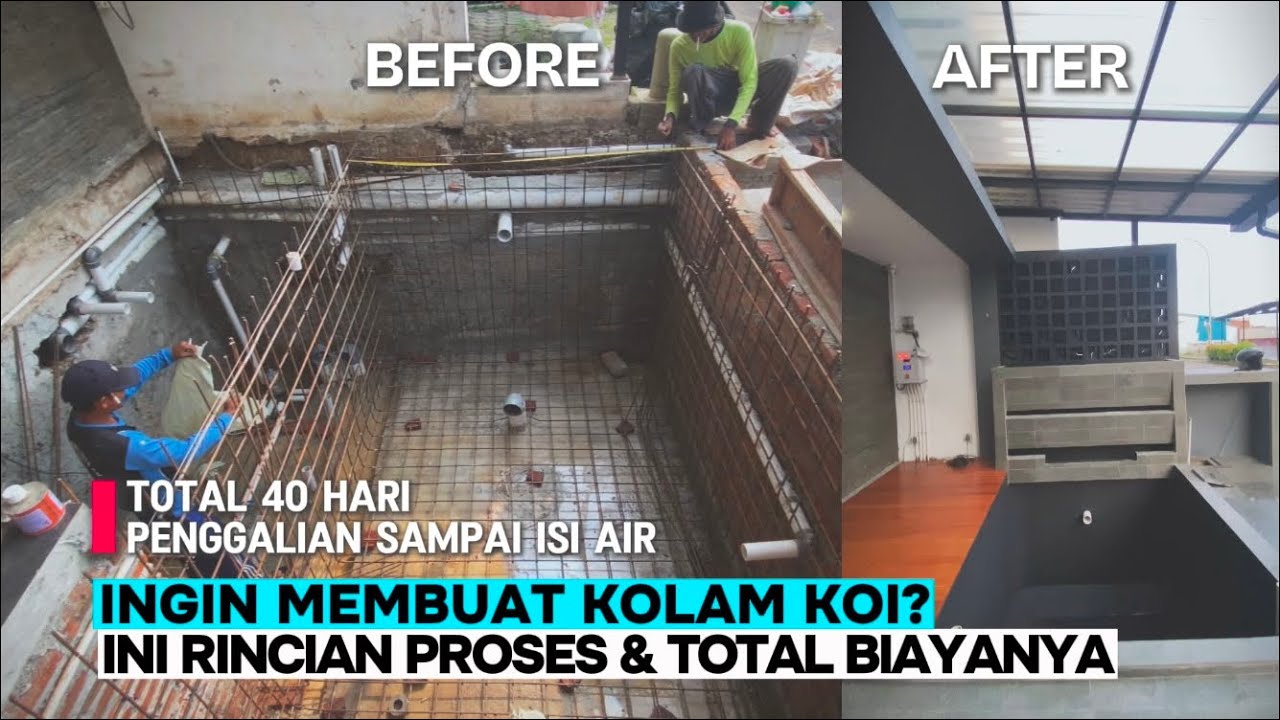 Tutorial Proses Dan Biaya Membuat Kolam Ikan Koi