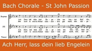 Video thumbnail of "Bach - St John Passion - Ach Herr, lass dein lieb Engelein (chorale)"