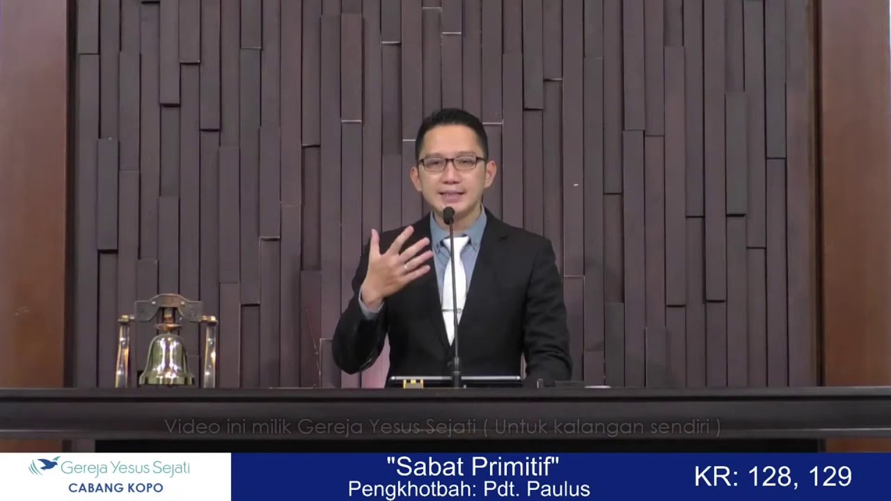 Sabat Primitif (Pdt Paulus Wijaya)