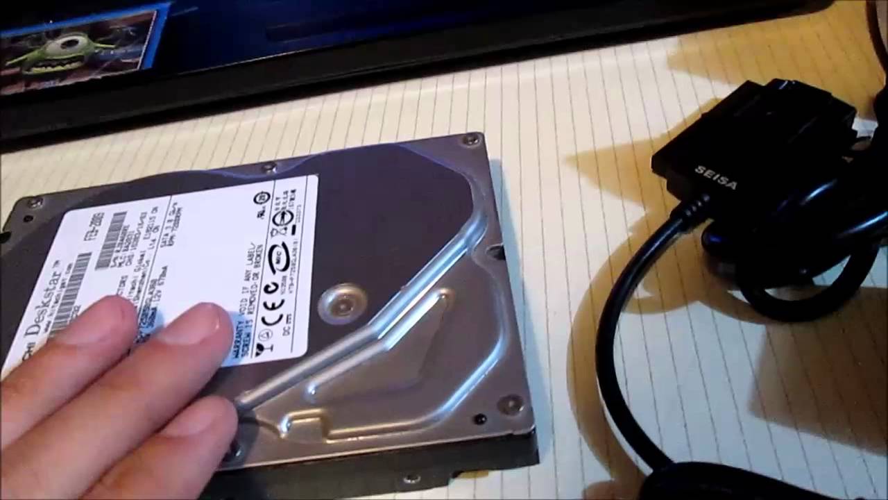 Conectar hd comun como disco externo adaptador SATA - YouTube