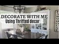 Decorate with me | | Thrift shop with me | Farmhouse Decorating on a budget vlog