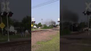Union Pacific 4014 Big Boy passes through Fairchild Wisconsin