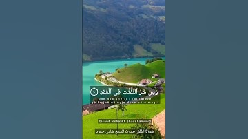 سورة الفلق بصوت الشيخ شادي حمود