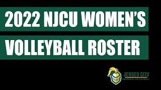 2022 New Jersey City University Women's Volleyball Roster Video
