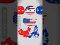 Countries and their enemies…… Part2 #shorts #countryballs #countryball #mapping #ポーランドボール
