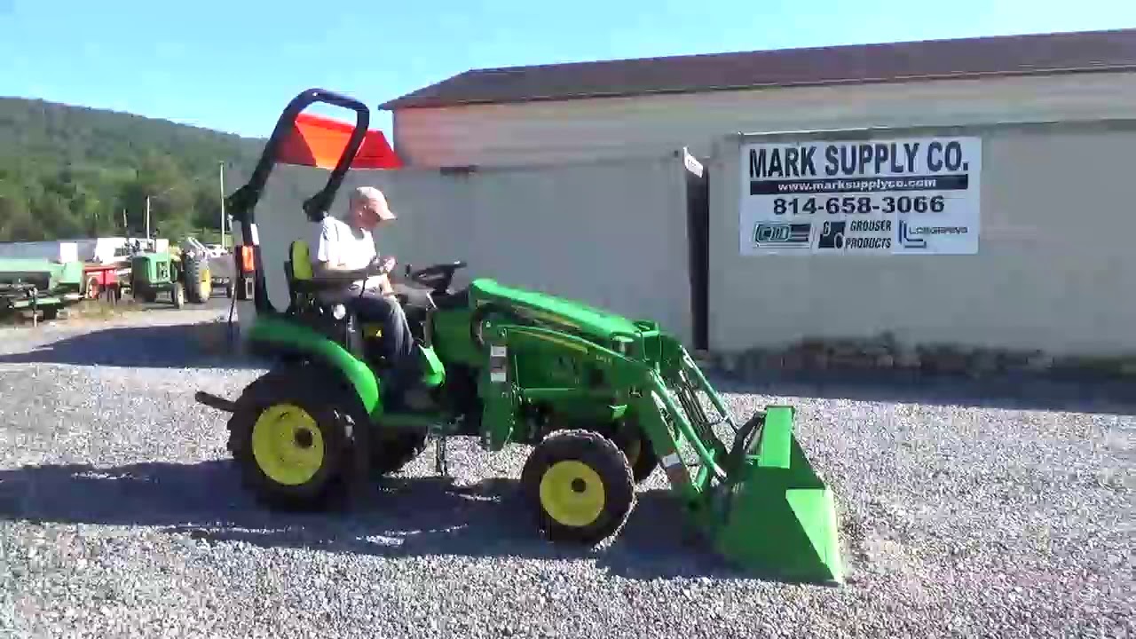 2018 John Deere 2025R Compact Tractor Loader 120R For Sale LIKE NEW
