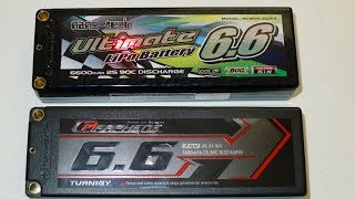 Turnigy Ultimate vs. Graphene  6.6 Lipo test