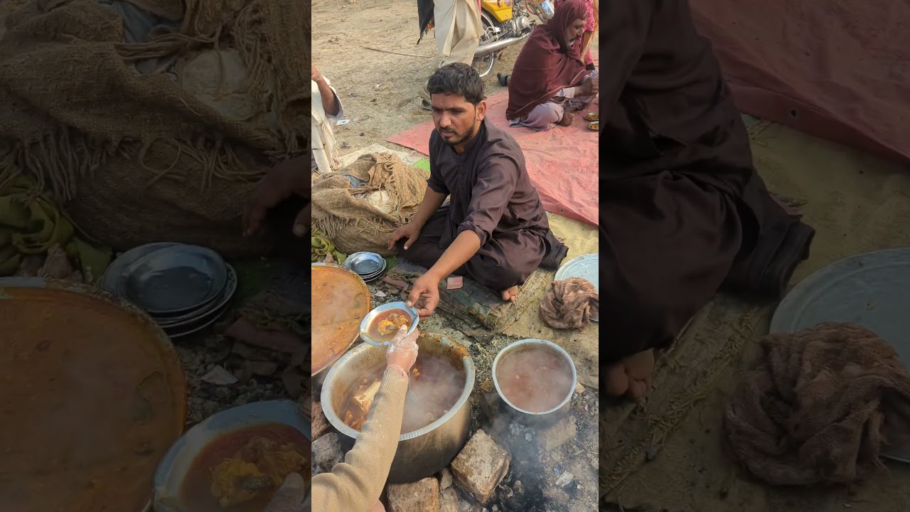 Chaudhari Hasan selling creamy ojhri roti inpublic place/ Bong Paye/ Red ojhri no