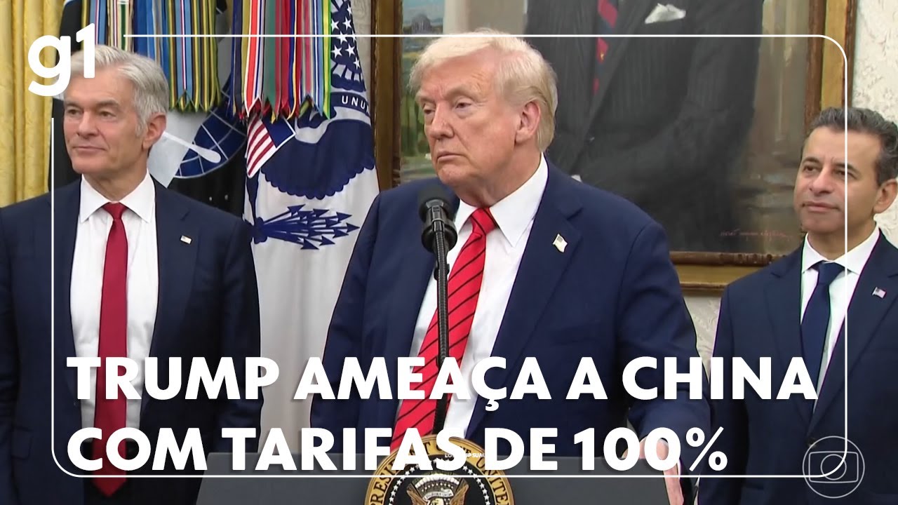 Trump ameaça China com tarifas comerciais de 100% - YouTube