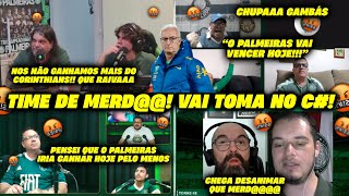 BORA RIR DAS REAÇÕES DOS RIVAIS PALMEIRENSES BRAVOS APÓS O GOL DO TIMÃO! REACT CORINTHIANS 