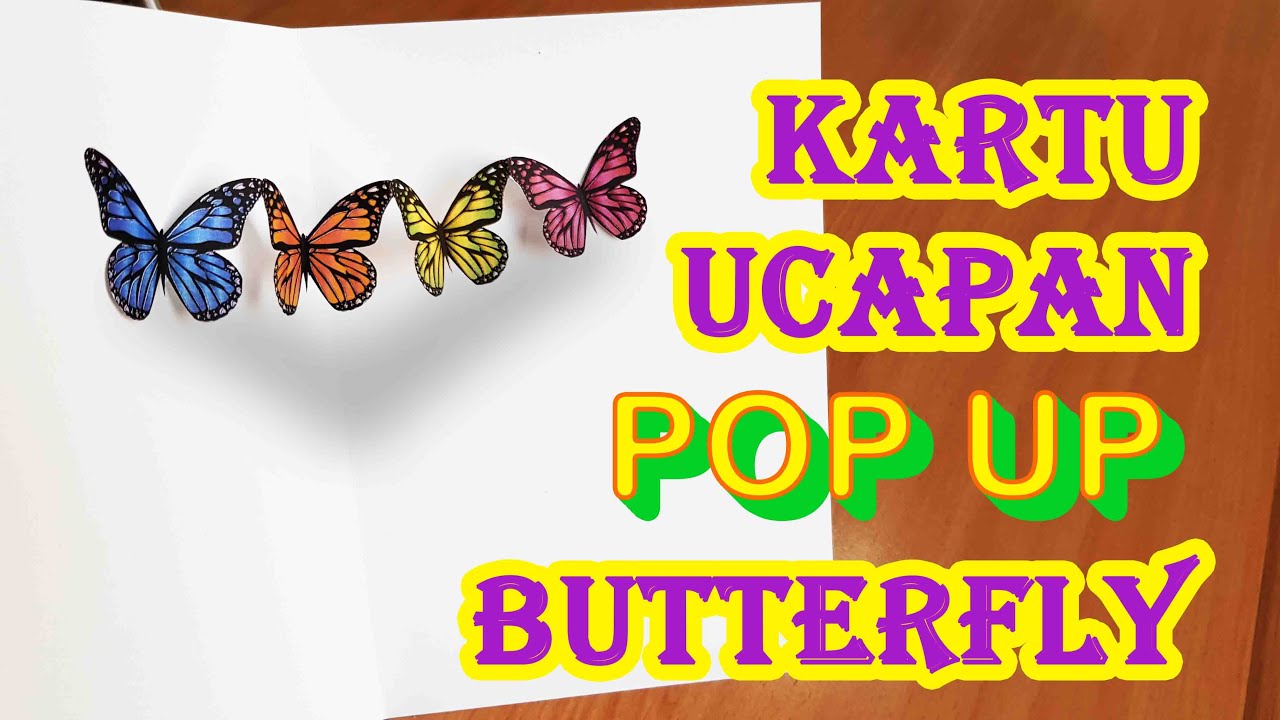  CARA  MEMBUAT  KARTU UCAPAN YANG  UNIK  KARTU UCAPAN POP UP 