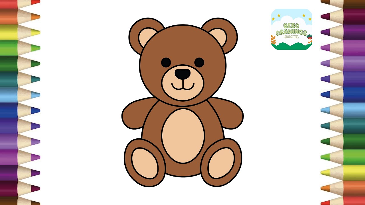 How To Draw Teddy Bear Step By Step | Cute Teddy Bear Drawing