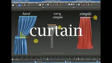 MAKE CURTAIN 3d max tutorial cloth modifier II cloth animation 3D MAX
