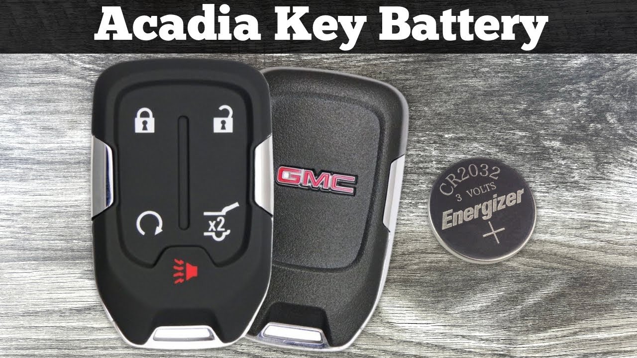 How To Replace GMC Acadia Key Fob Battery 2017 - 2023 Change Replacement Acadia Remote Key