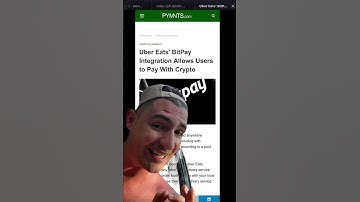 Uber Eats enables CRYPTO PAYMENTS?! #shorts