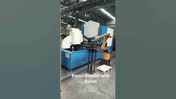 Panel Bender with loading and unloading robot #bendingmachine