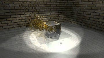 Particle Cube using Blender 3D 2.49b