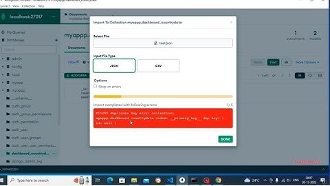 Solving the Mongodb " E11000 duplicate key error collection: " in mongodb while performing CRUD