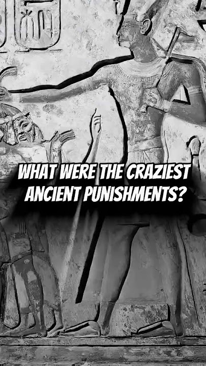 WHAT WERE THE CRAZIEST ANCIENT PUNISHMENTS? #shorts #history