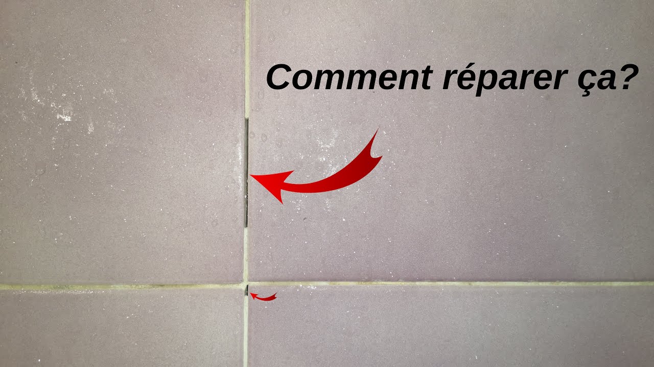 Comment réparer un trou dans le joint qui s'effrite entre carreaux de  carrelage de cabine de douche 