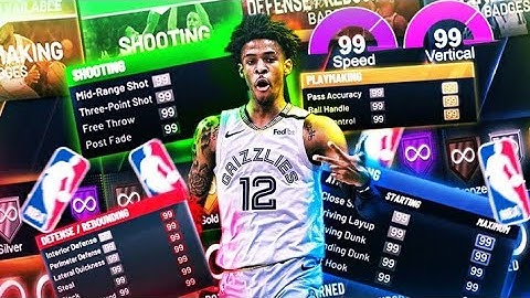 NBA 2K21 Ja Morant Build!! Best Slashing Playmaker Iso God!! All Contact Dunks + Speedboost Demigod