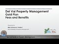 Del val realty  property managemnt  gold plan