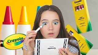 Crayola Released A MAKEUP Line And I Tried It... Fiona Frills screenshot 2