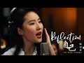 🌺⚔ Disney’s Mulan Reflection by Liu Yifei