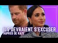 Les rvlations tonnantes harry et meghan markle devraient sexcuser auprs de kate middleton