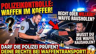 Waffenkontrolle auf offener Straße - Darf die Polizei das überhaupt
