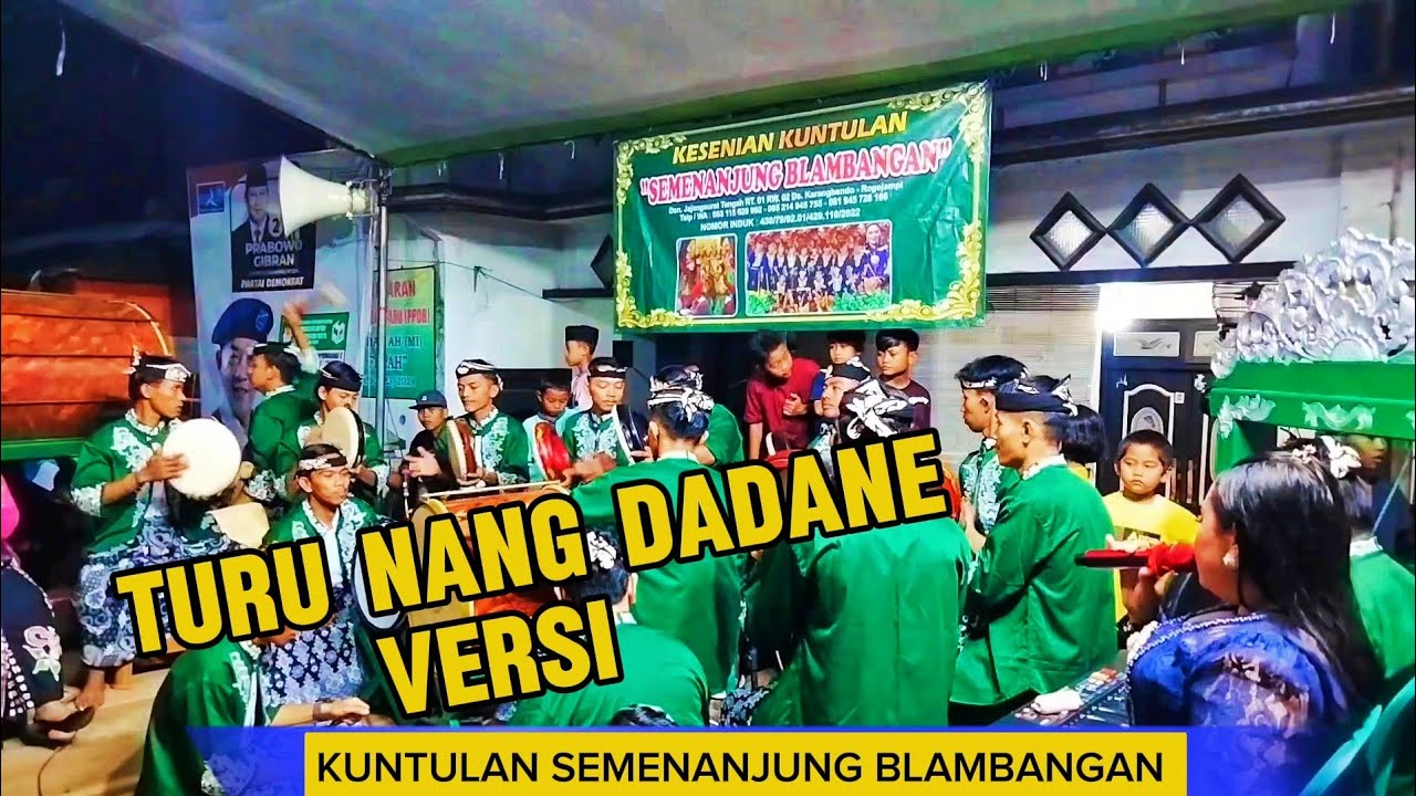 TURU NANG DADANE Versi Kuntulan Semenanjung Blambangan - VOC mawar (cover)