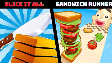 Slice it all Vs Sandwich Runner All Levels NEW UPDATE Gameplay Android, iOS