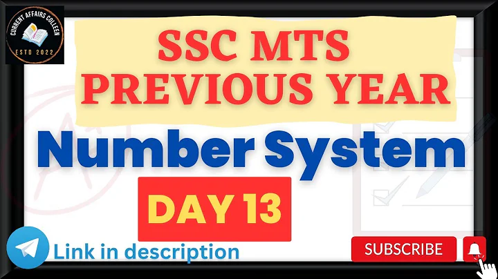 Number system ssc mts previous year solutions | Da...