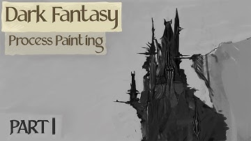 Dark Fantasy Castle - Digital Painting