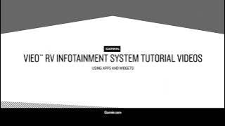 Vieo RV Infotainment System Tutorial Videos – Apps and Widgets